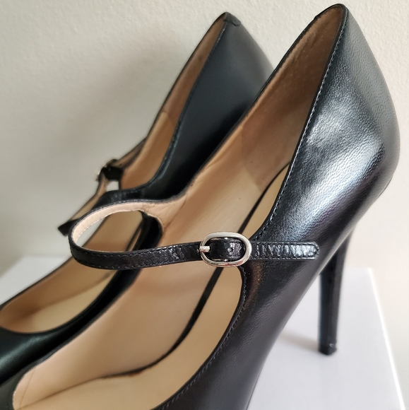Nine West Msknoitall Black Leather Mary Jane Pump - Picture 7 of 12